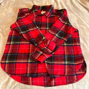 Boyfriend Fit Plaid Shirt